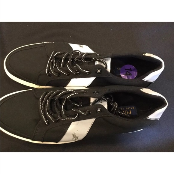 👕👓Ralph Lauren Polo Hugh Sneakers 14👓👕 - Picture 5 of 7